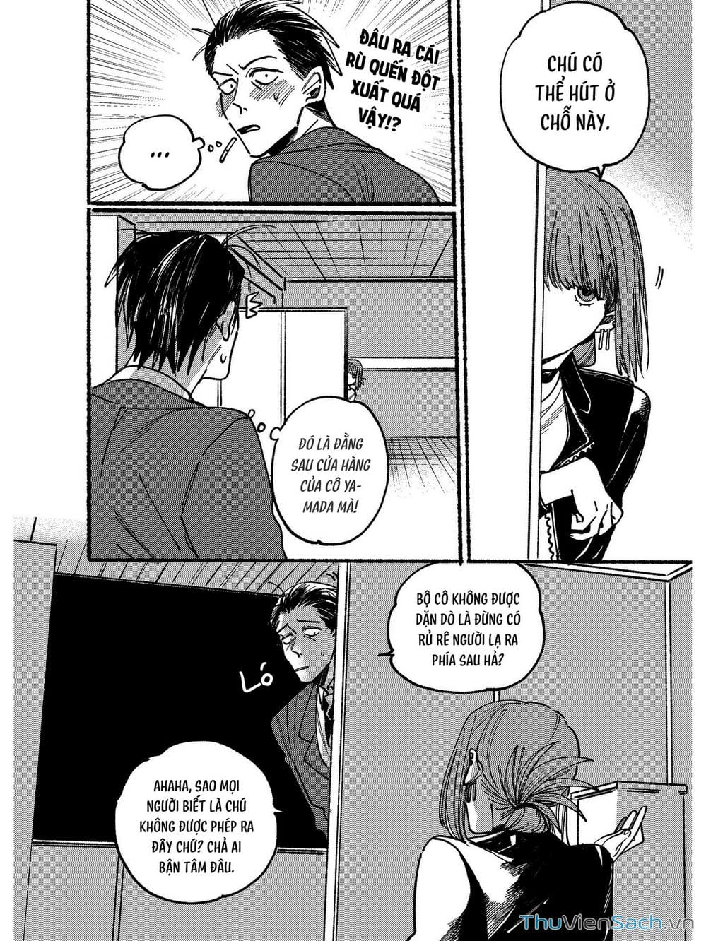 Truyện Tranh Tại Phía Sau Siêu Thị Cùng Em Hút Thuốc - Suupaa No Ura Yani Suu Hanashi trang 4