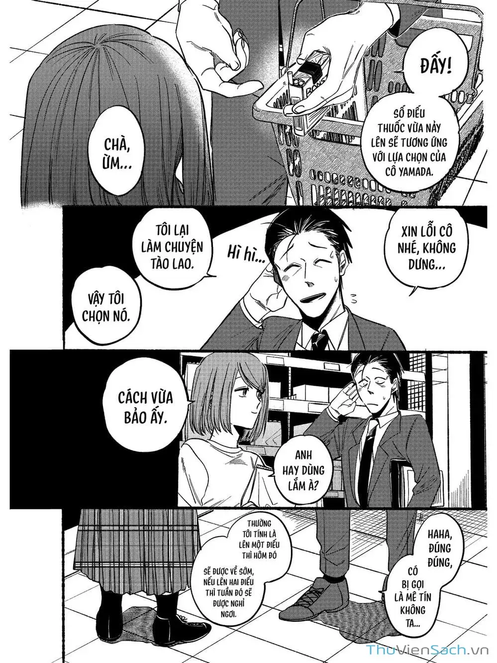 Truyện Tranh Tại Phía Sau Siêu Thị Cùng Em Hút Thuốc - Suupaa No Ura Yani Suu Hanashi trang 4