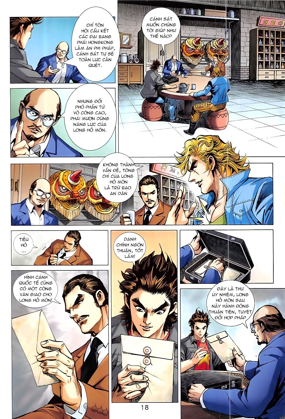 Truyện Tranh Tân Tác Long Hổ Môn trang 4