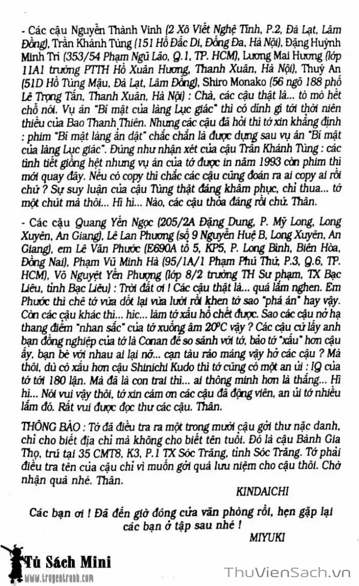 Truyện Tranh Thám Tử Kindaichi trang 4