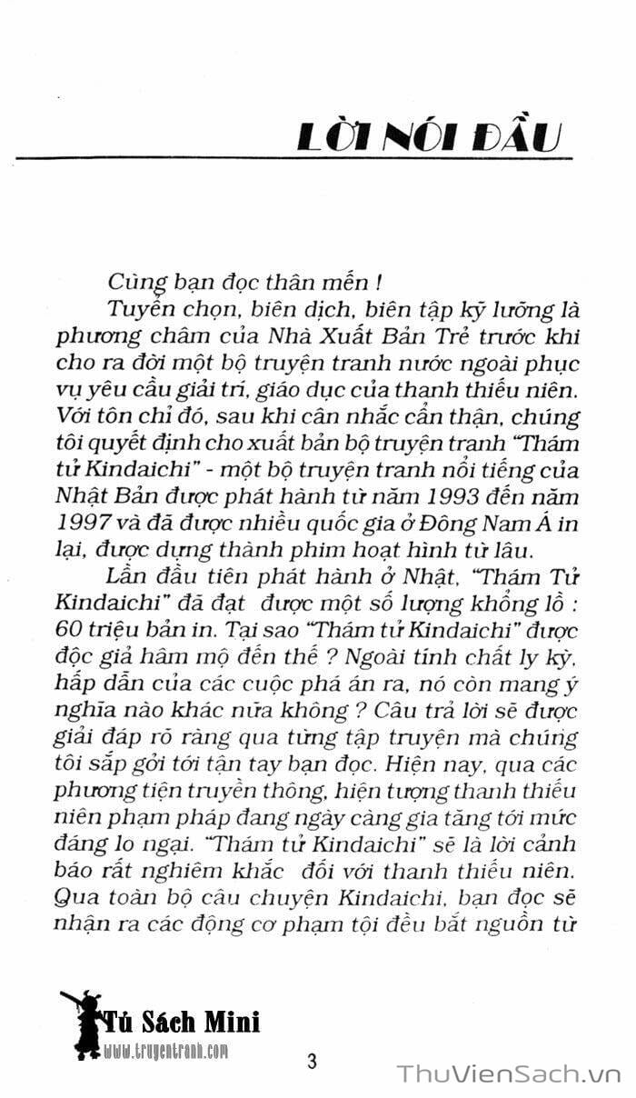 Truyện Tranh Thám Tử Kindaichi trang 4