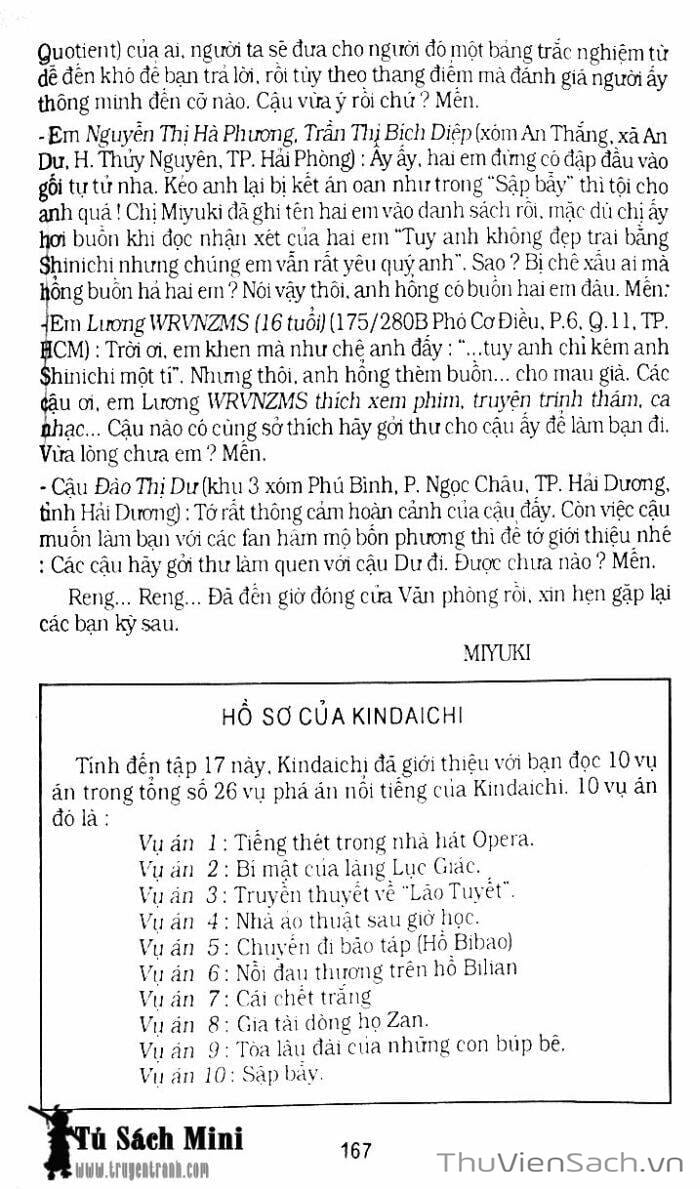 Truyện Tranh Thám Tử Kindaichi trang 4