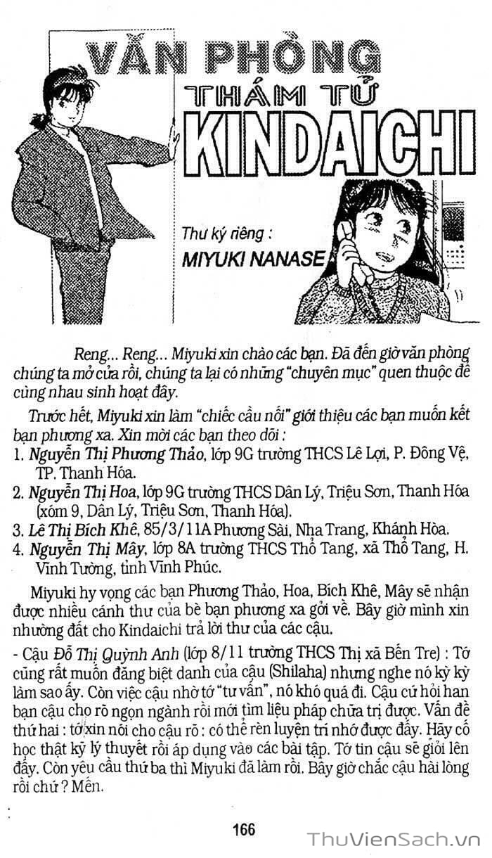 Truyện Tranh Thám Tử Kindaichi trang 4