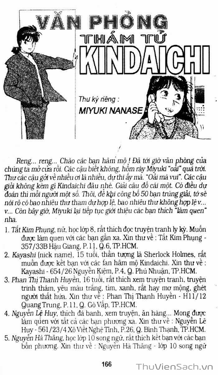 Truyện Tranh Thám Tử Kindaichi trang 4