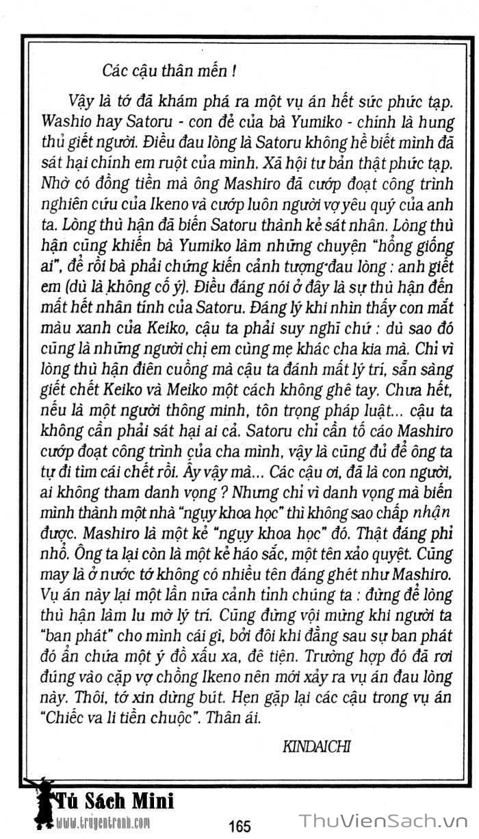 Truyện Tranh Thám Tử Kindaichi trang 4