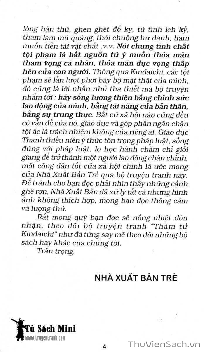 Truyện Tranh Thám Tử Kindaichi trang 4