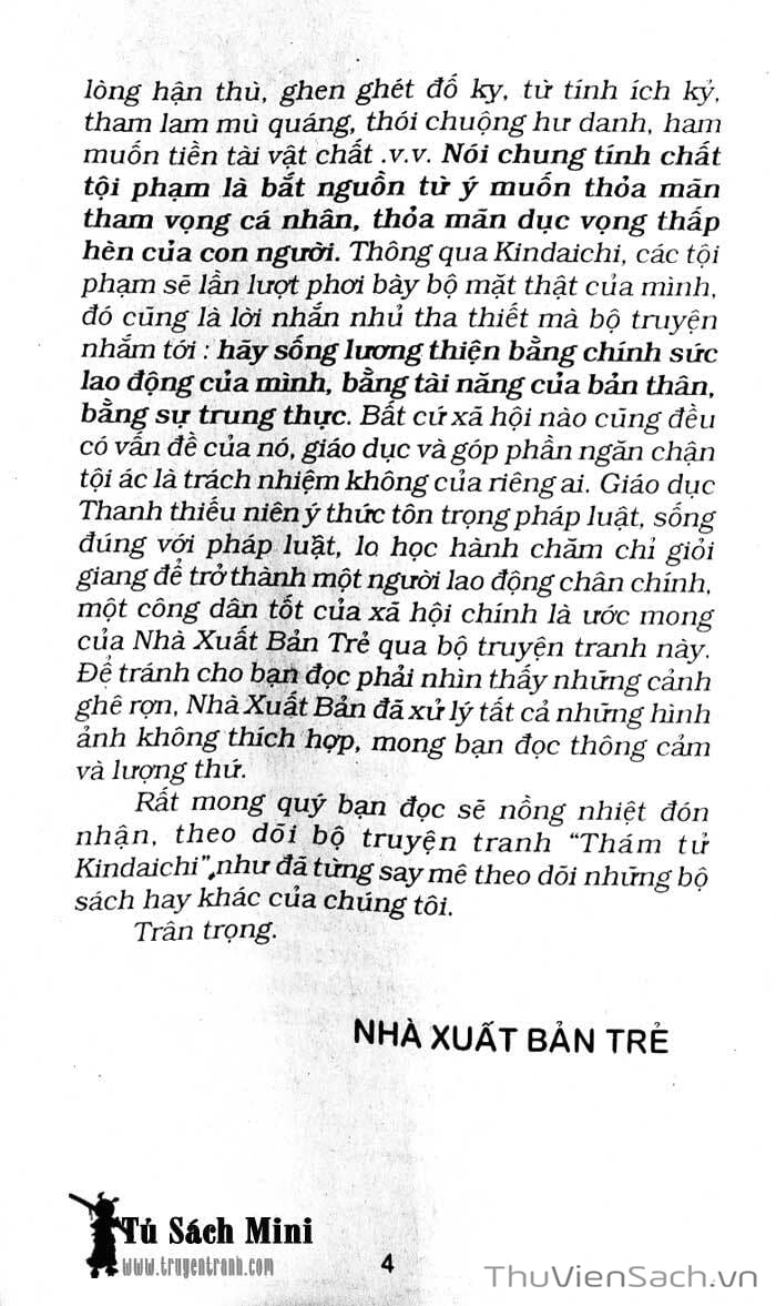 Truyện Tranh Thám Tử Kindaichi trang 4