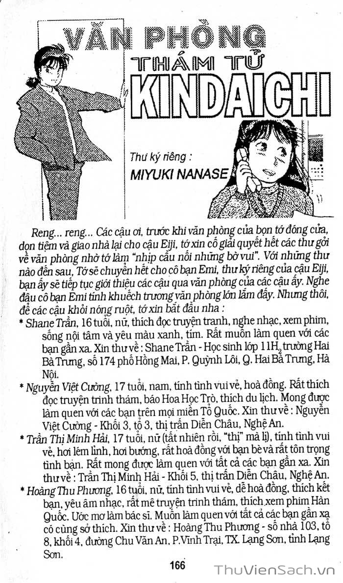 Truyện Tranh Thám Tử Kindaichi trang 4