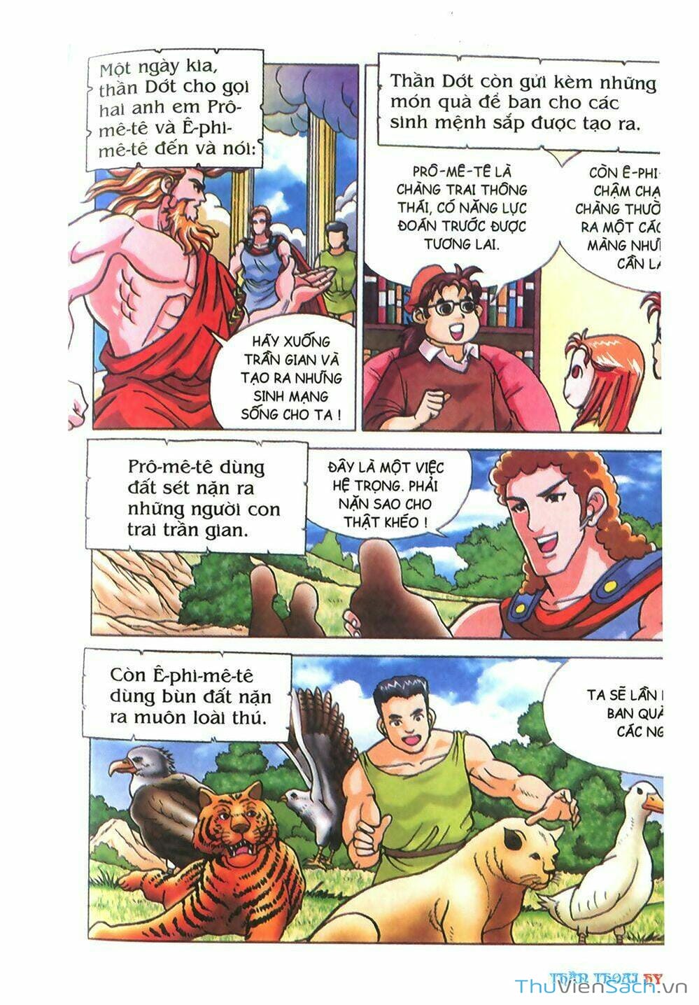 Truyện Tranh Thần Thoại Hy Lạp - Nguồn Gốc Các Vị Thần trang 3