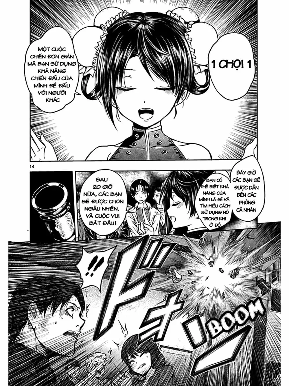Truyện Tranh Trò Chơi Sinh Tồn - Deatte 5 Byou De Battle trang 3