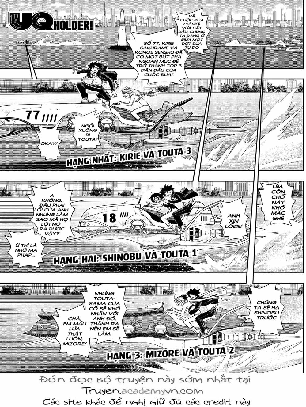 Truyện Tranh Lựa Chọn Phân Kỳ - Uq Holder! trang 9