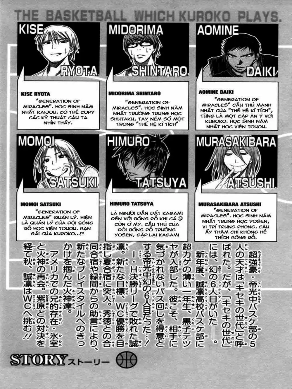 Truyện Tranh Vua Bóng Rổ - Kuroko’s Basketball trang 3