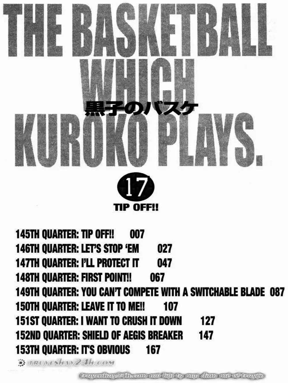 Truyện Tranh Vua Bóng Rổ - Kuroko’s Basketball trang 3