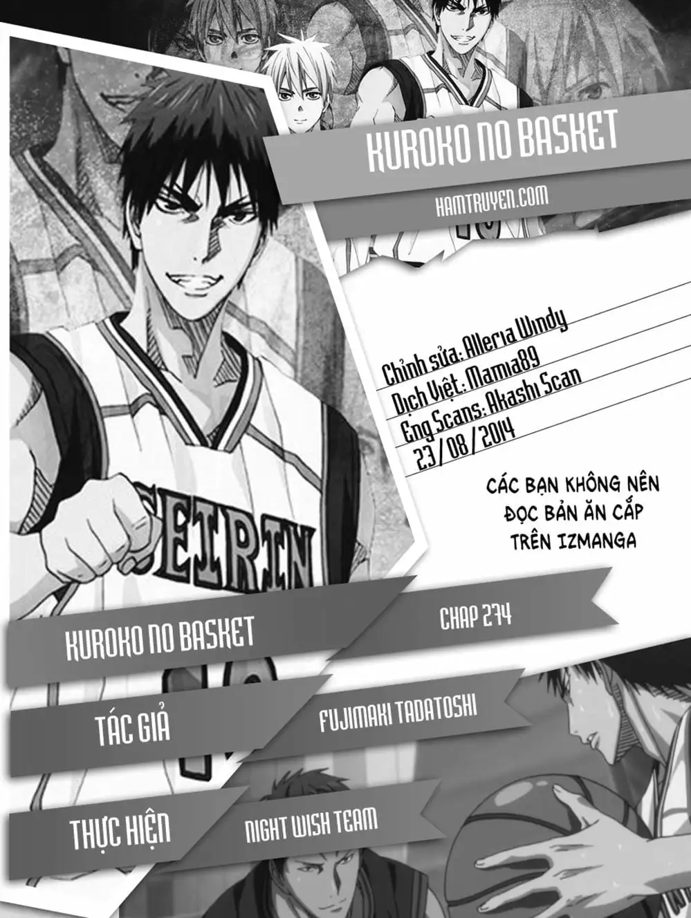 Truyện Tranh Vua Bóng Rổ - Kuroko’s Basketball trang 3