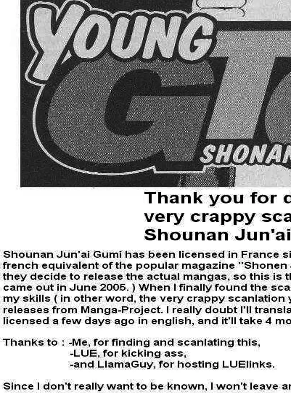 Truyện Tranh Young Gto - Shonan Junai Gumi trang 4