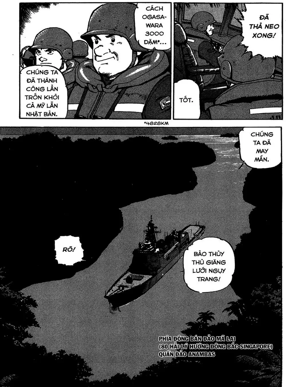 Truyện Tranh Con Diệc Đen - Zipang trang 4