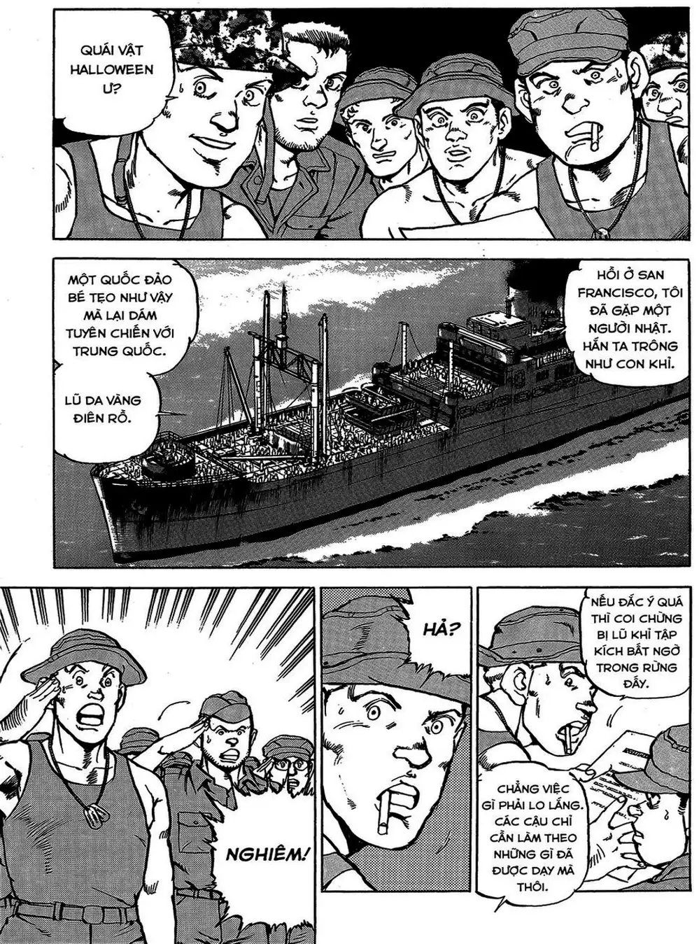 Truyện Tranh Con Diệc Đen - Zipang trang 4