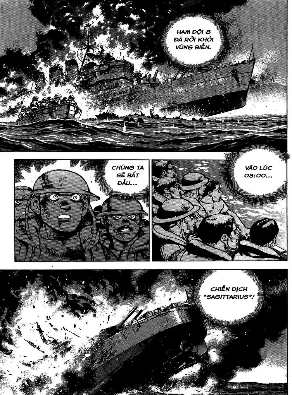 Truyện Tranh Con Diệc Đen - Zipang trang 4