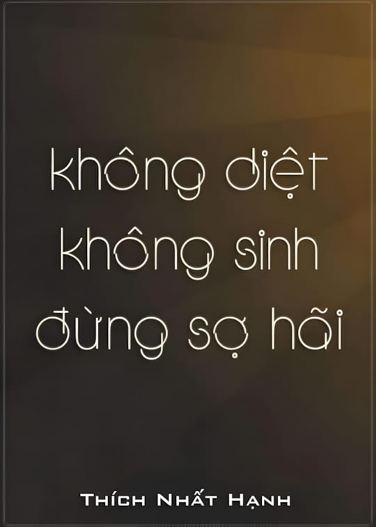 Ảnh bìa sách Không Diệt Không Sinh Đừng Sợ Hãi