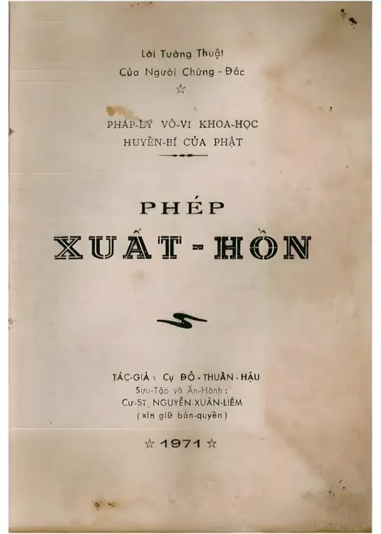 Ảnh bìa sách Phép Xuất Hồn