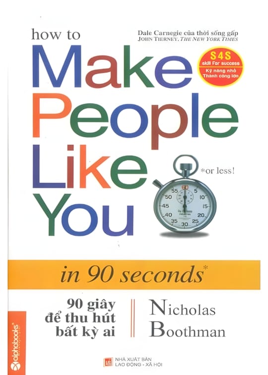 Ảnh bìa sách 90 Giây Để Thu Hút Bất Kỳ Ai