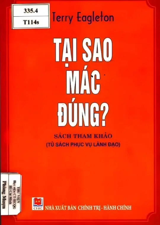 Ảnh bìa sách Tại Sao Mác Đúng