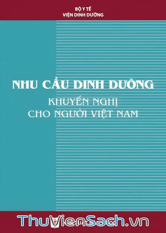 Ảnh bìa sách Bảng Dinh Dưỡng Khuyến Nghị