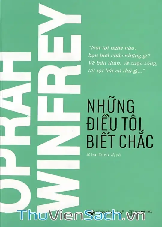 Ảnh bìa sách Những Điều Tôi Biết Chắc