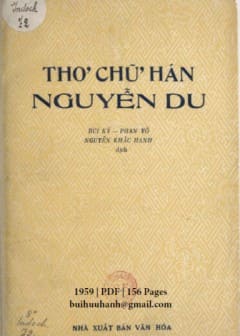 Ảnh Thơ Chữ Hán Nguyễn Du