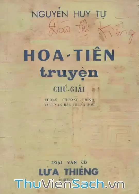 Ảnh bìa sách Hoa-Tiên Truyện