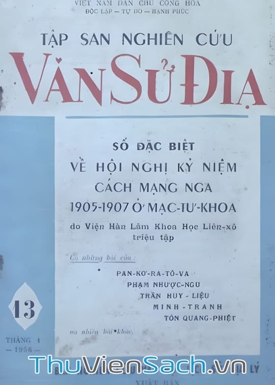Ảnh bìa sách Tập San Nghiên Cứu Văn Sử Địa