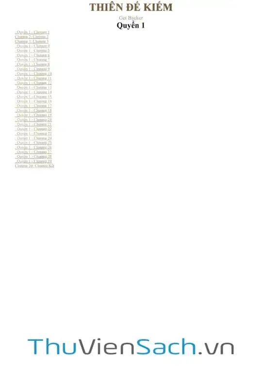 Ảnh bìa sách Thiên Đế Kiếm