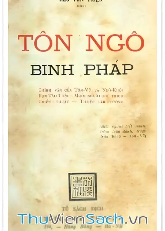 Ảnh bìa sách Tôn Ngô Binh Pháp
