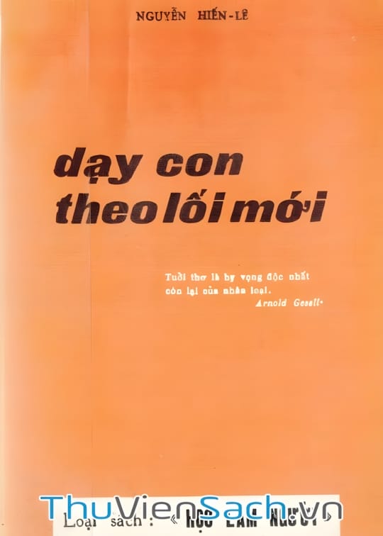 Ảnh bìa sách Dạy Con Theo Lối Mới