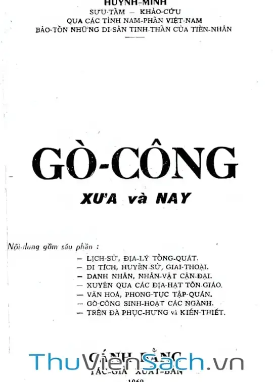 Ảnh bìa sách Gò Công - Xưa Và Nay