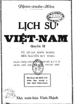 Ảnh Lịch Sử Việt Nam Từ Lê Lợi Khởi Nghĩa Đến Nguyễn Suy Vong