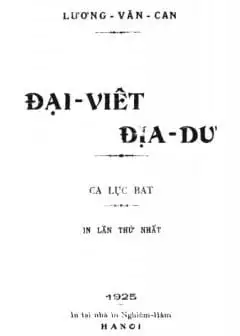 Ảnh Đại Việt Địa Dư