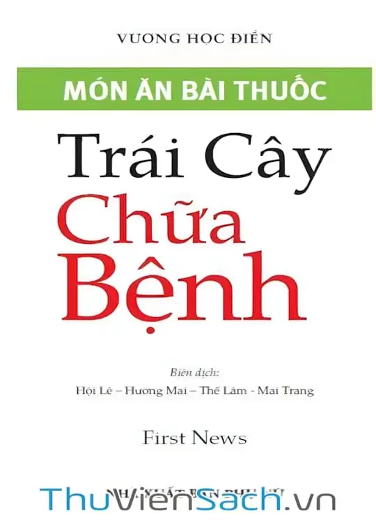 Ảnh bìa sách Trái Cây Chữa Bệnh - Món Ăn Bài Thuốc