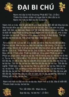 Ảnh Chú Đại Bi