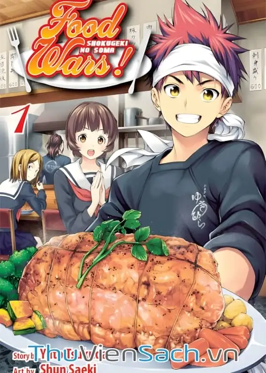 Ảnh bìa sách Vua Bếp Soma - Cuộc Chiến Ẩm Thực