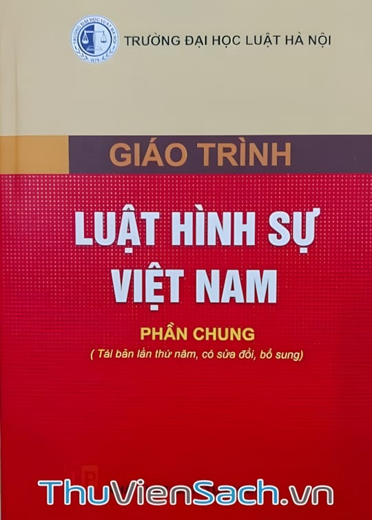 Ảnh bìa sách Giáo Trình Luật Hình Sự Việt Nam - Phần Chung