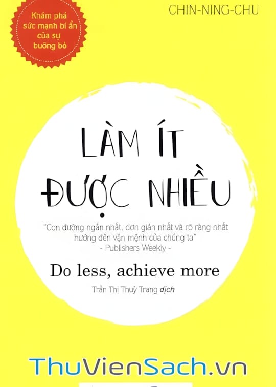 Ảnh bìa sách Làm Ít Được Nhiều