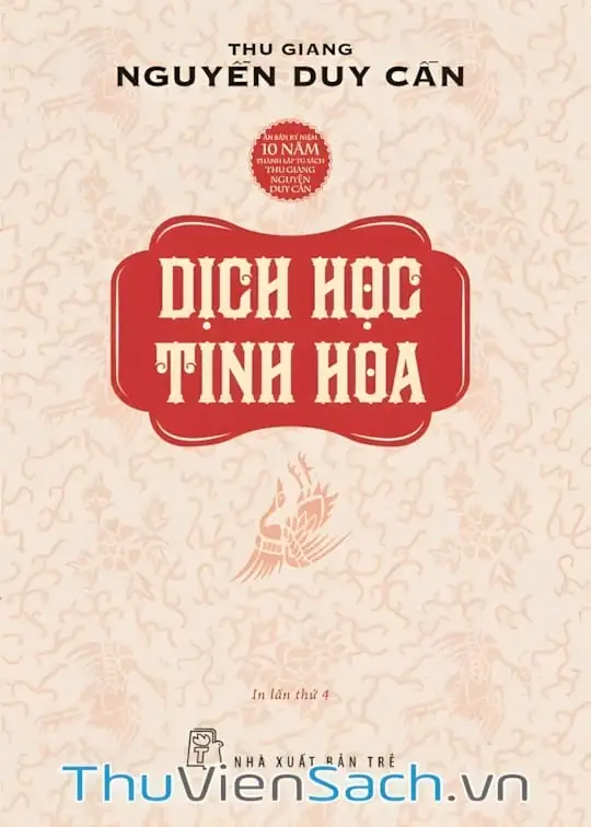 Ảnh bìa sách Dịch Học Tinh Hoa