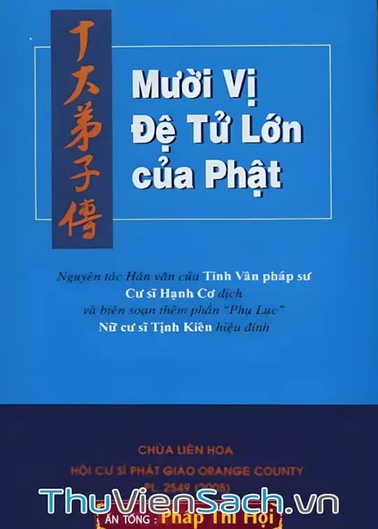Ảnh bìa sách Thập Đại Đệ Tử Phật