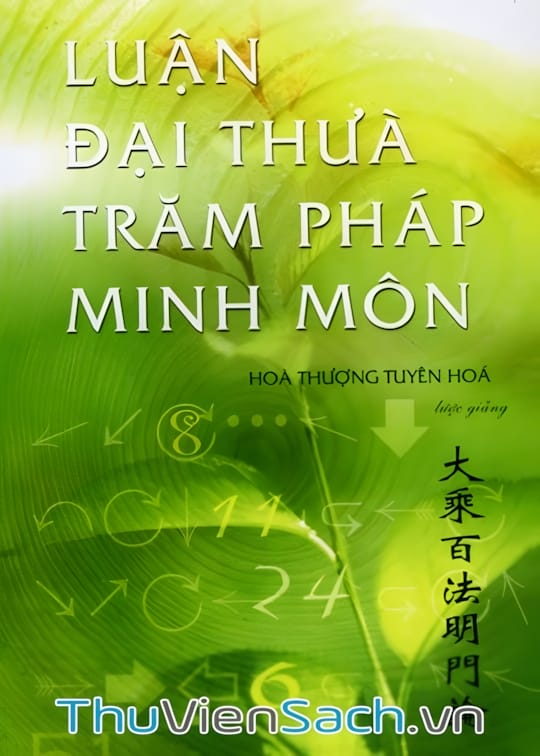 Ảnh bìa sách Luận Đại Thừa Trăm Pháp Minh Môn