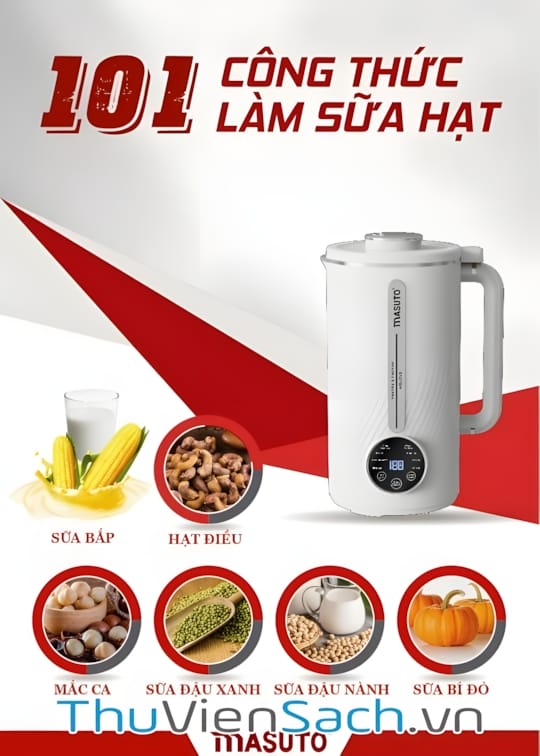 Ảnh bìa sách 100 Công Thức Sữa Hạt Ngon Bổ Rẻ