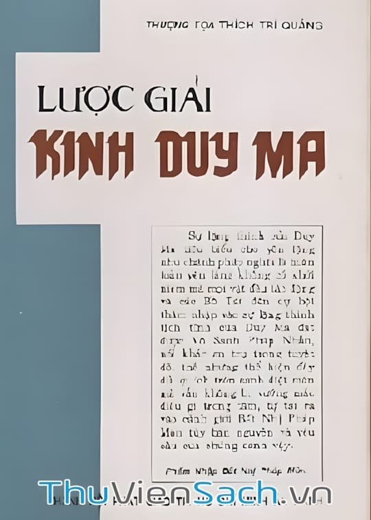 Ảnh bìa sách Trí Quảng Toàn Tập - Lược Giải Kinh Duy Ma